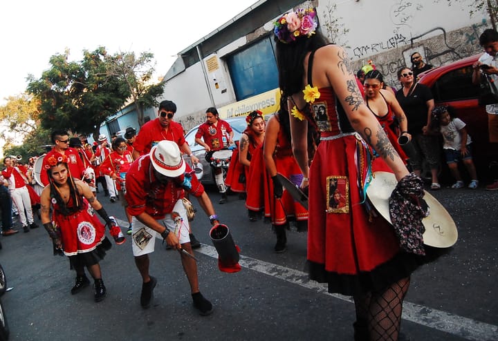 Drums, dance and defiance in Santiago de Chile